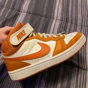 Nike high top boy size 4.5 orange